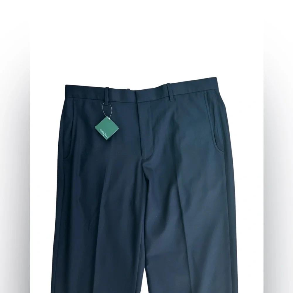 Bobby Jones Black Golf Pant Men's 36 Pleated Front Polyester Unfinished New